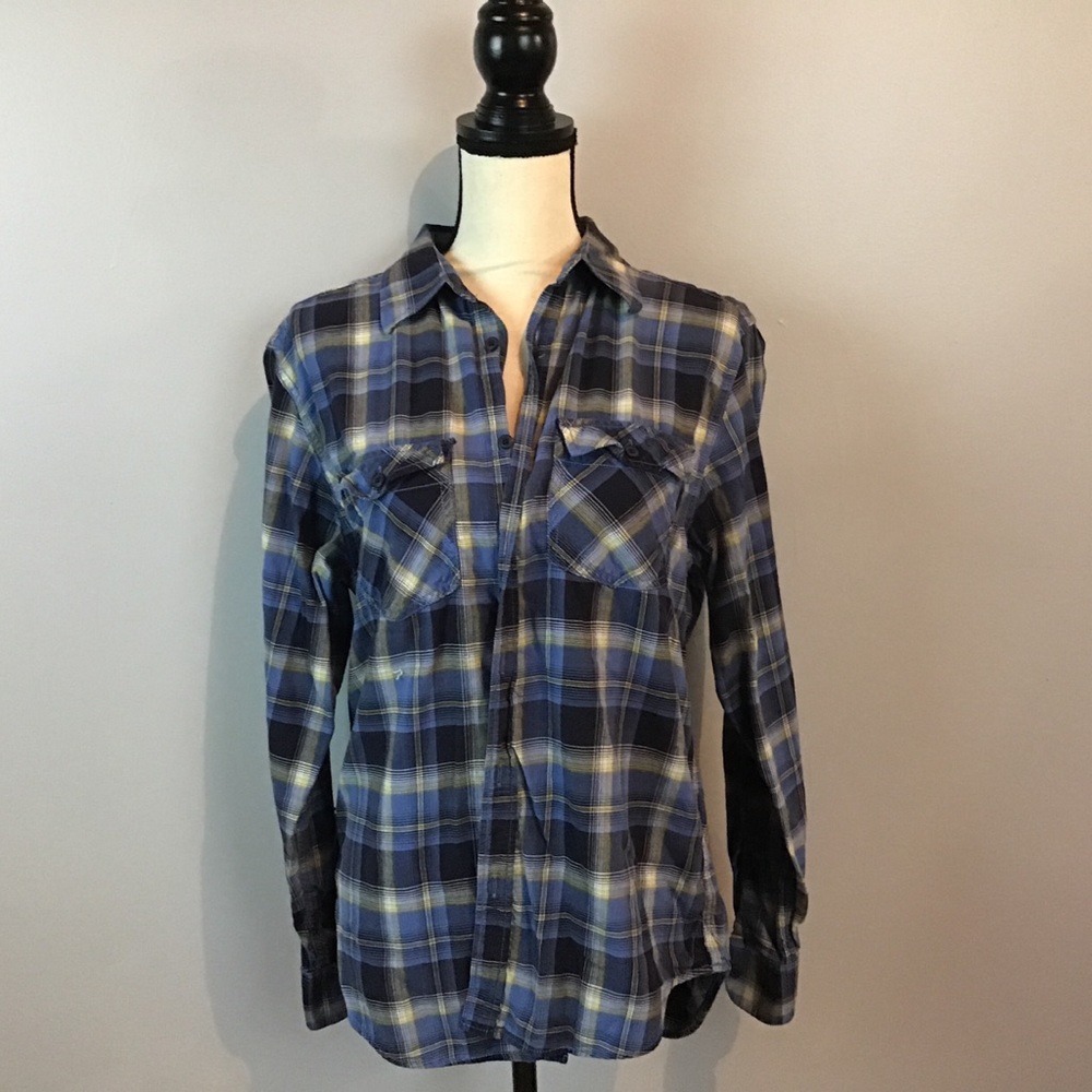 OLD NAVY BUTTON UP PLAID SHIRT🔥SALE